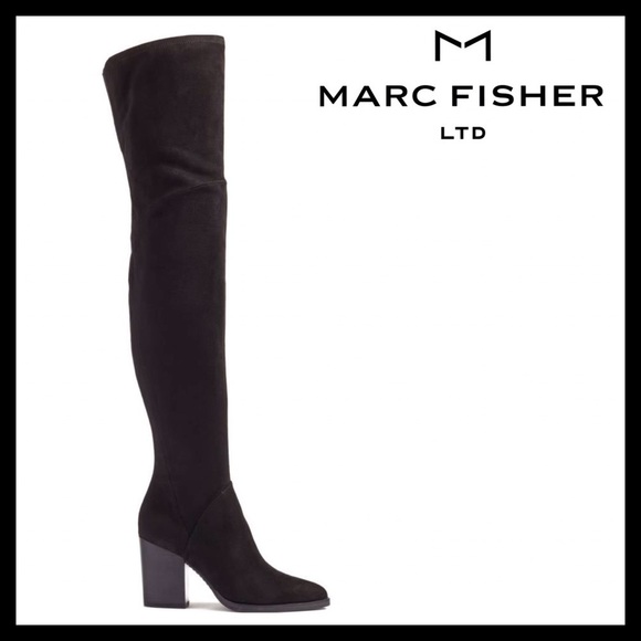 Marc Fisher Arrine Suede Over the Knee Boots - Picture 4 of 9